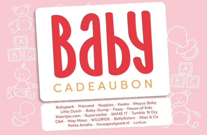 Baby cadeaubon roze omwisselen 2026