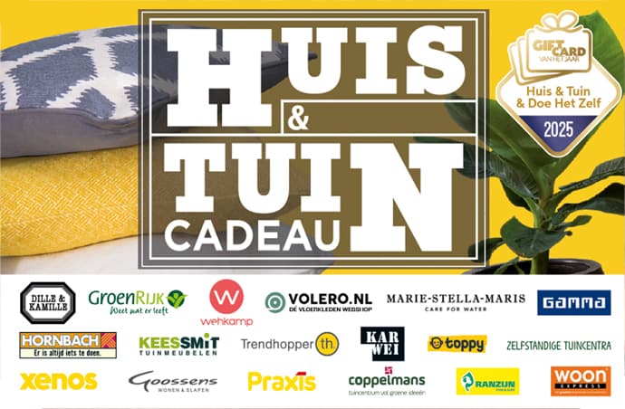 Huis tuin cadeaukaart omwisselen