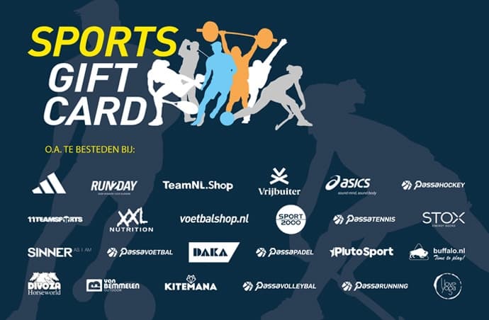 Sports giftcard cadeaukaart omwisselen 2026