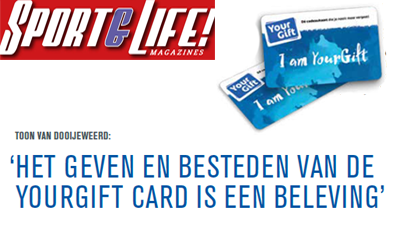 Het geven en besteden van de YourGift Card is een beleving