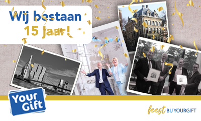 YourGift viert 15 jarig jubileum!